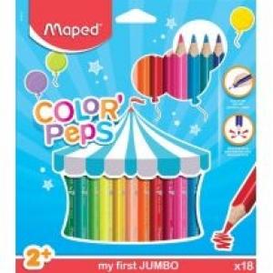 Maped Kredki Jumbo Color'Peps early age trójkątne 18 kolorów