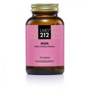 Labs212 Siarka MSM - Metylosulfonylometan 500 mg Suplement diety 120 tab.