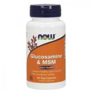Now Foods Glukozamina z MSM Suplement diety 60 kaps.