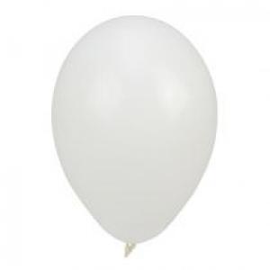 Balony pastelowe jednokolorowe białe 24cm 10szt