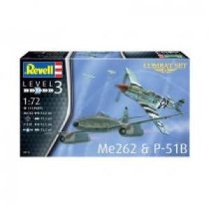 Samolot 1:72 Me 262 & P-51B