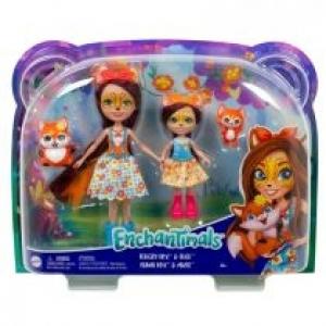 Enchantimals Felicity i Feana Fox Lalki siostry 2-pak HCF81 Mattel