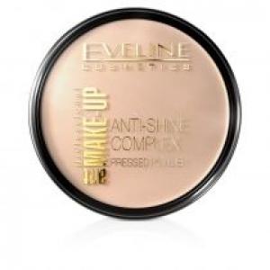 Eveline Cosmetics Art Make-Up Anti-Shine Complex Pressed Powder matujący puder mineralny z jedwabiem 31 Transparent 14 g