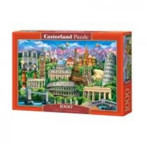 Puzzle 1000 el. Famous Landmarks Castorland
