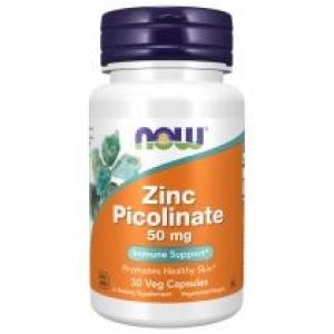 Now Foods Zinc Picolinate - Pikolinian Cynku 50 mg Suplement diety 30 kaps.
