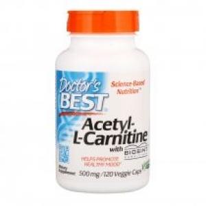 Doctors Best Acetyl L-Karnityna HCI 500 mg Suplement diety 120 kaps.