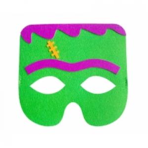 Maska filcowa zielony potwór