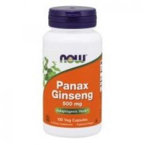 Now Foods Panax Ginseng - Żeń-szeń 500 mg Suplement diety 100 kaps.