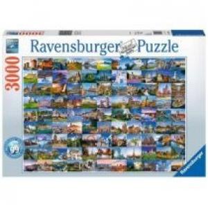 Puzzle 3000 el. 99 pięknych miejsc w Europie Ravensburger