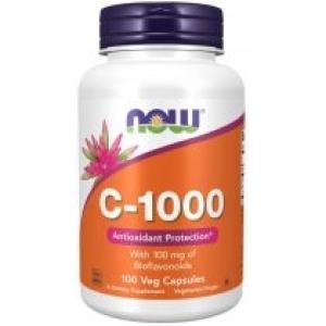 Now Foods Witamina C-1000 + bioflawonoidy 100 mg + rutyna Suplement diety 100 kaps.