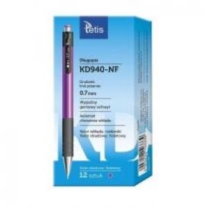 Tetis Długopis obudowa fioletowa KD940-NF 12 szt.