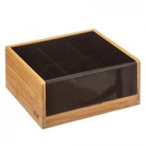 5five Simply Smart Pudełko na herbatę 6 przegród bambusowe