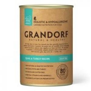 Grandorf Adult quail & turkey recipe karma mokra dla psów 400 g