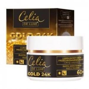 Celia De Luxe Gold 24K 60+ krem przeciwzmarszczkowy na noc 50 ml