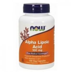 Now Foods Alpha Lipoic Acid 100 mg Suplement diety 120 kaps.