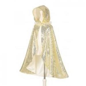Kostium złota peleryna z kapturem księżniczka Amelia 8-10 lata
