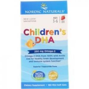 Nordic Naturals Childrens DHA 250 mg Suplement diety 180 kaps.