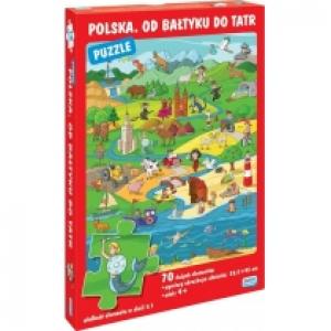 Puzzle 70 el. Polska. Od Bałtyku do Tatr Wydawnictwo Jako