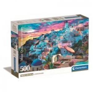Puzzle 500 Compact Greece View Clementoni