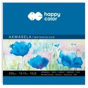 Happy Color Blok akwarelowy Art, 15x15, 250g, 10 arkuszy