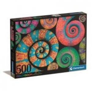 Puzzle 500 Color Boom Curly Tails Clementoni