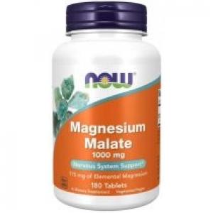 Now Foods Magnesium Malate Jabłczan magnezu 1000 mg Suplement diety 180 tab.