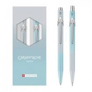 Carandache Długopis + ołówek Blue Lagoon błękitno-szary
