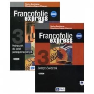 Francofolie express 3. Podręcznik i zeszyt ćwiczeń do języka francuskiego dla szkół ponadgimnazjalnych