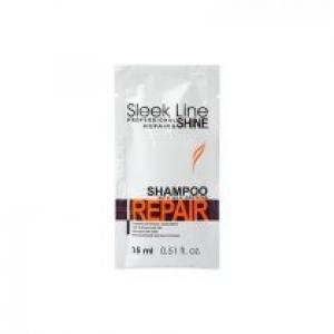 Stapiz Sleek Line Repair Shampoo szampon z jedwabiem do włosów zniszczonych 15 ml