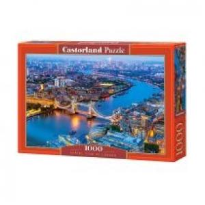Puzzle 1000 el. Widok z lotu ptaka na Londyn Castorland