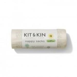 Kit and Kin Biodegradowalne bezzapachowe worki na zużyte pieluszki 60 szt.