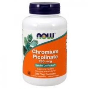 Now Foods Chromium Picolinate - Pikolinian Chromu Suplement diety 250 kaps.