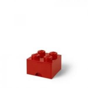 Szuflada klocek LEGO Brick 4 Czerwona