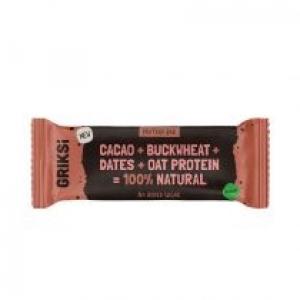Griksi Baton proteinowy ze skiełkowaną gryką i kakao raw bez dodatku cukru bezglutenowy 35 g Bio