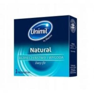 Unimil Natural+ lateksowe prezerwatywy 3 szt.