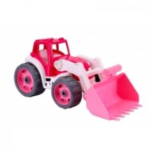 Traktor różowy Technok