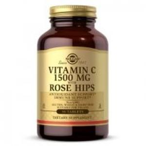 Solgar Vitamin C 1500 mg with Rose Hips Suplement diety 90 tab.