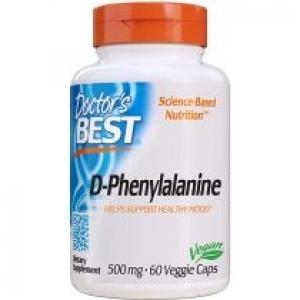 Doctors Best D-Phenylalanine - D-Fentyloalanina 500 mg Suplement diety 60 kaps.