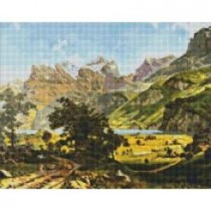 Ideyka Diamentowa mozaika - Magiczny krajobraz 40x50 cm