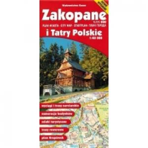 Zakopane i Tatry Polskie. Plan miasta / Mapa turystyczna
