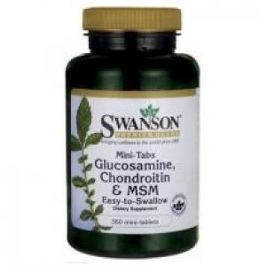 Swanson Glukozamina / Chondroityna / MSM mini tabs Suplement diety 360 tab.