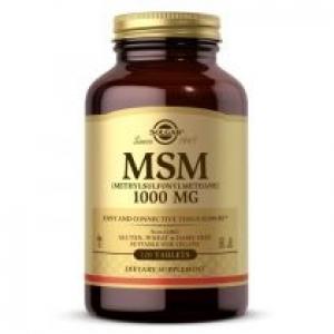 Solgar Siarka MSM - Metylosulfonylometan 1000 mg Suplement diety 120 tab.