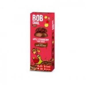 Bob Snail Przekąska jabłkowo-truskawkowa w mlecznej czekoladzie 30 g