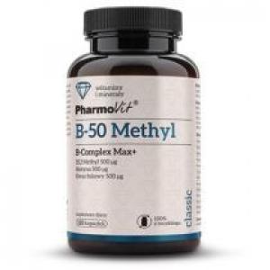 Pharmovit B-50 Methyl B-complex Max+ Suplement diety 120 kaps.