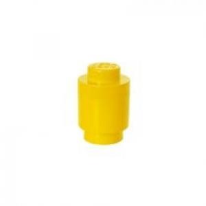 Okrągły pojemnik klocek LEGO Brick 1 Żółty