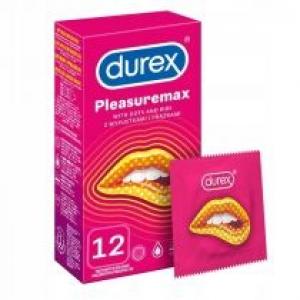 Durex prezerwatywy Pleasuremax z wypustkami prążkami 12 szt.