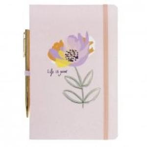 Starpak Notes A5 z długopisem Pink Flower