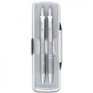 Penmate Komplet Długopis + Ołówek B+M Lux srebrny