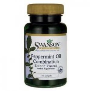 Swanson Peppermint Oil Combination Suplement diety 100 kaps.