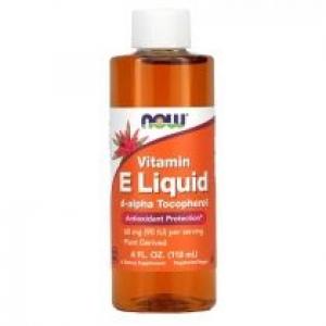 Now Foods Vitamin E liquid d-alpha Tocopherol - Witamina E krople Suplement diety 120 ml